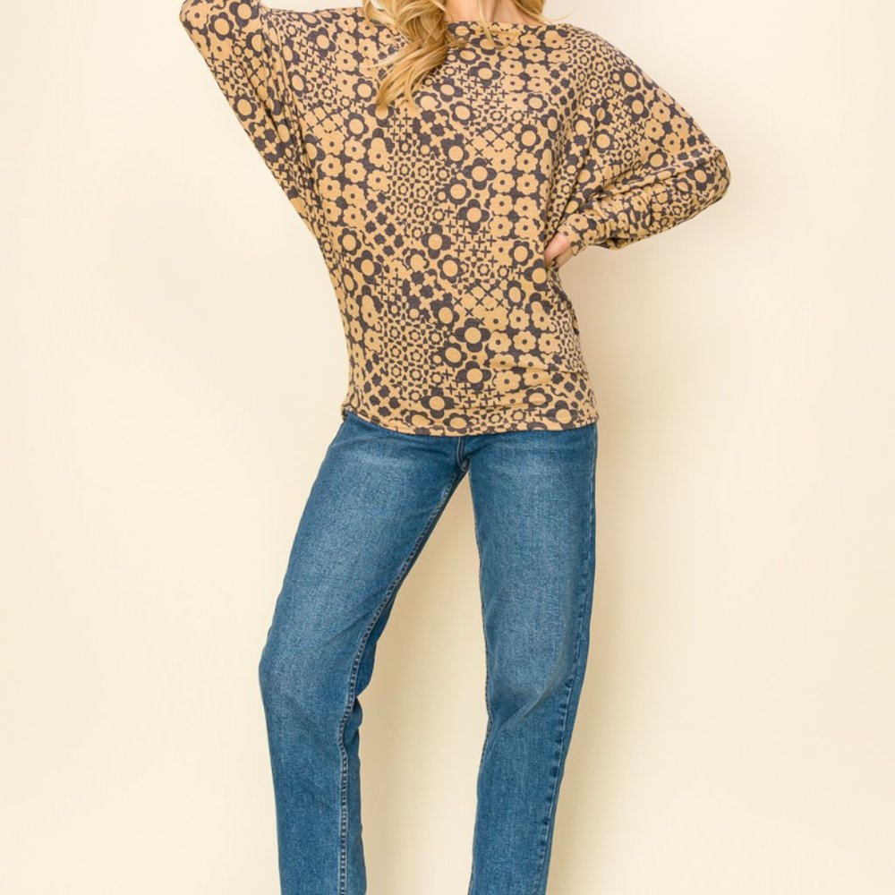 Printed dolman sleeve - Picture 5 of 6